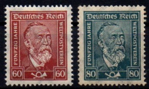 Michel Nr. 362 - 363, Freimarkenausgabe postfrisch.